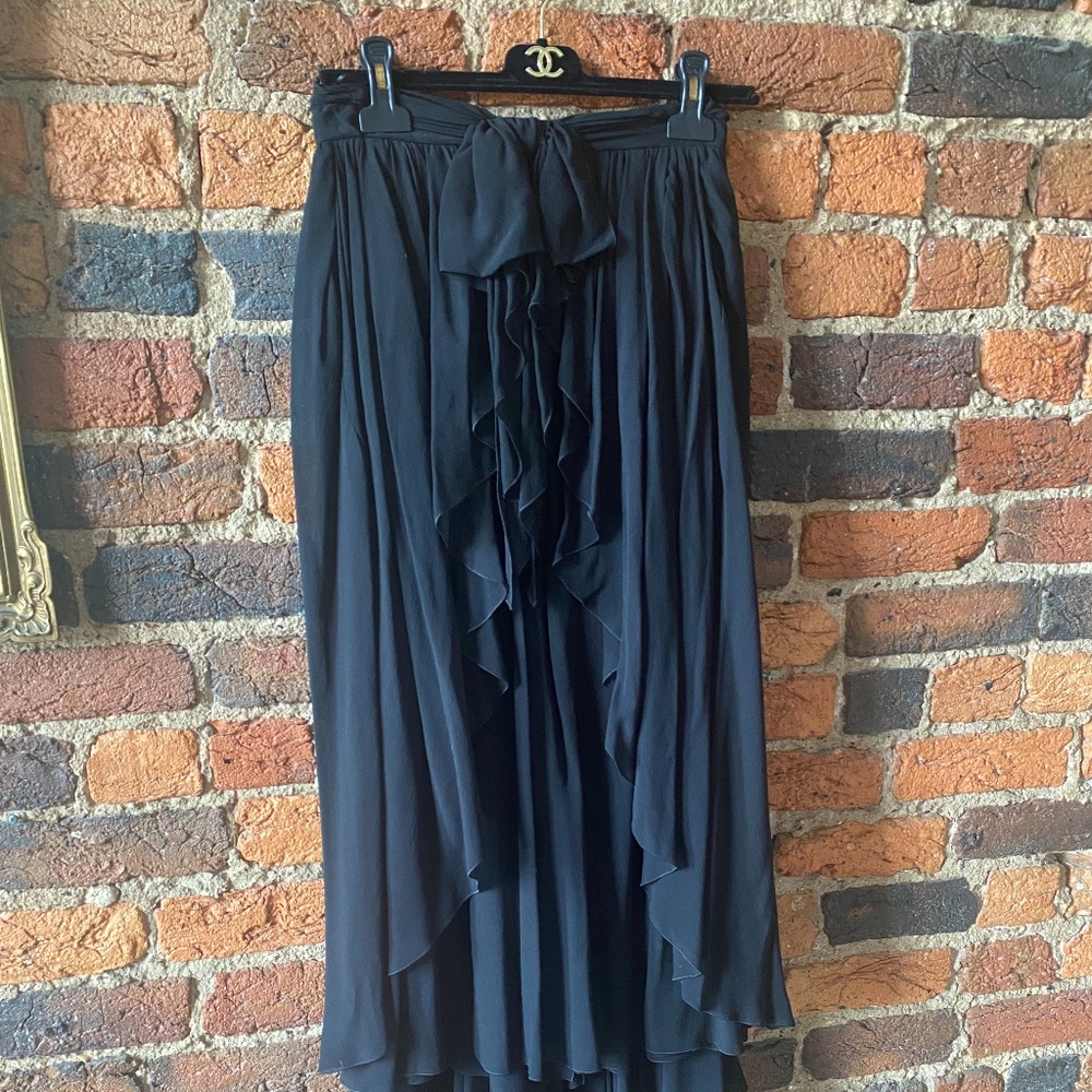 Chanel black silk RTW 2020 maxi skirt / NWT / OFFERS ACCEPTED 🥰